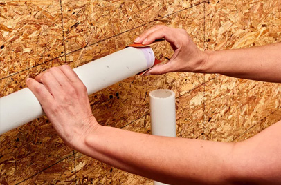 Polishing of PVC pipes and fittings