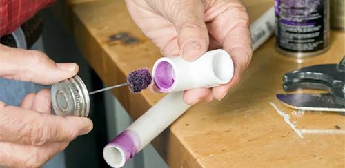 Как снять фитинг с трубы ПВХ после склеивания? 6