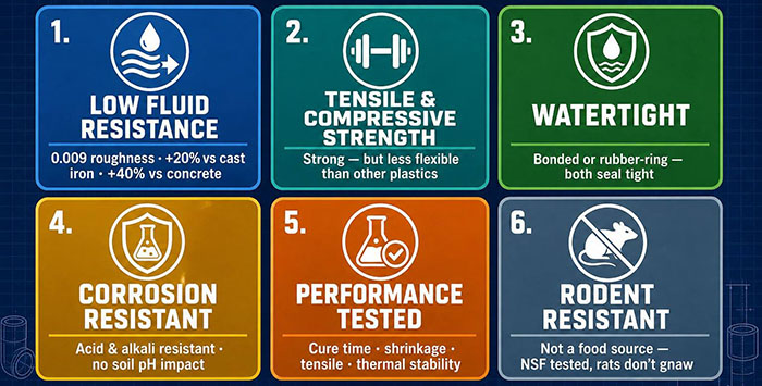 PVC-U PIPE FITTINGS-6 KEY CHARACTERISTICS