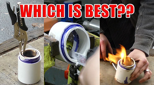 loosen pvc pipe fittings