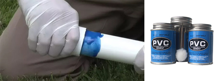 Добавьте больше клея на пвх-фитинги