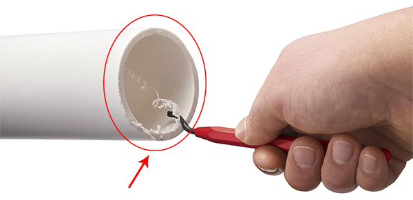 Труба пвх Зачистить края