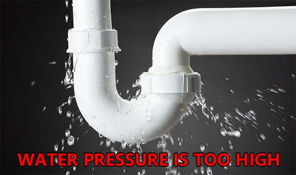 tubo de pvc A pressão da água é demasiado elevada
