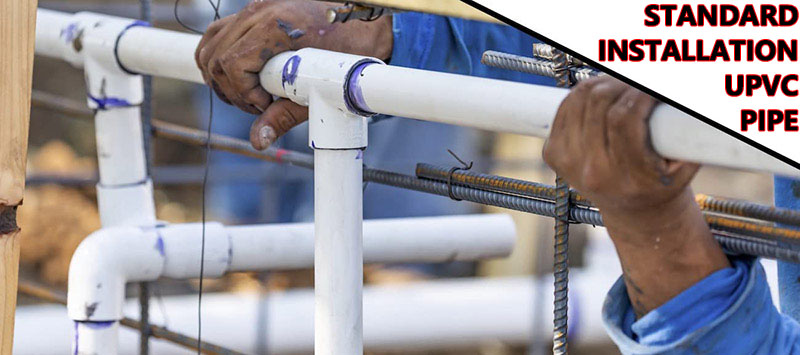 Стандартный монтаж труб upvc