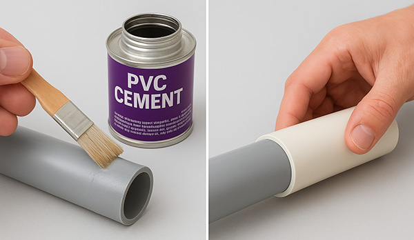 PVC pipe connection