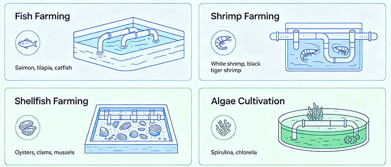 Common Applications of PPH PIPE Aquaculture Systems