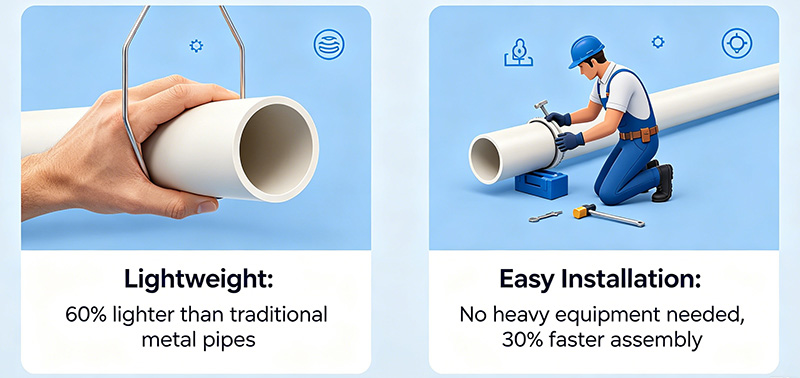 Key Advantages of PPH PIPE Lightweight and Easy Installation