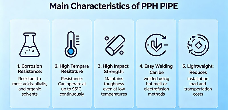 Main Characteristics of PPH PIPE