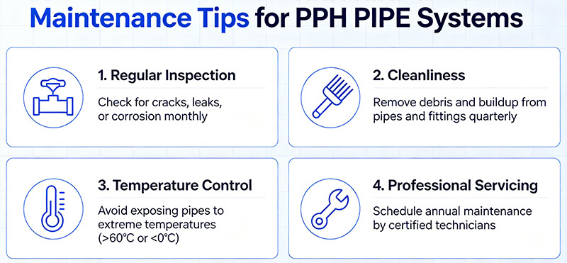 Maintenance Tips for PPH PIPE Systems