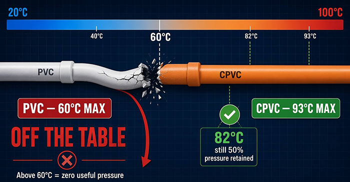 Where PVC pipe Stops and CPVC pipe Keeps Going