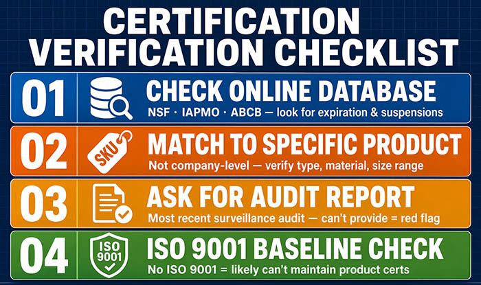 Cómo verificar las certificaciones