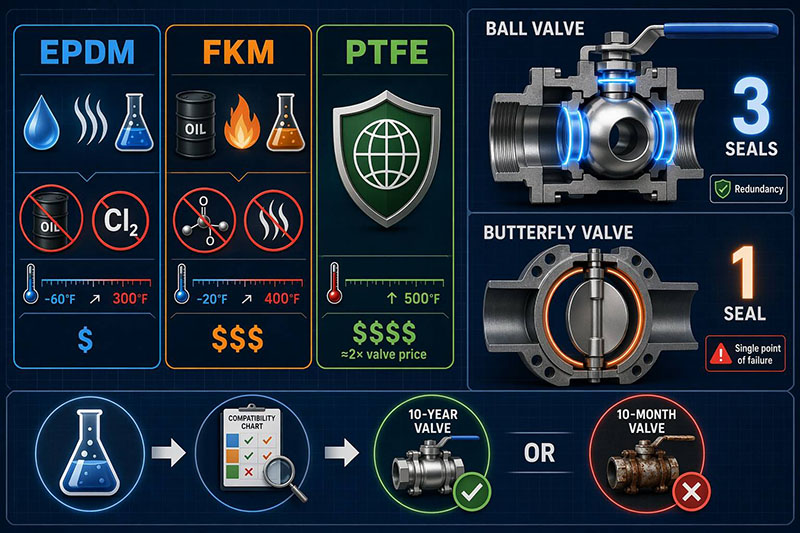 PVC Ball Valve and butterfly valves Material Compatibility