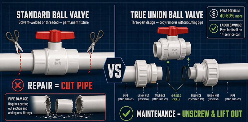 True Union Ball Valves,Why They're Worth the Extra Cost