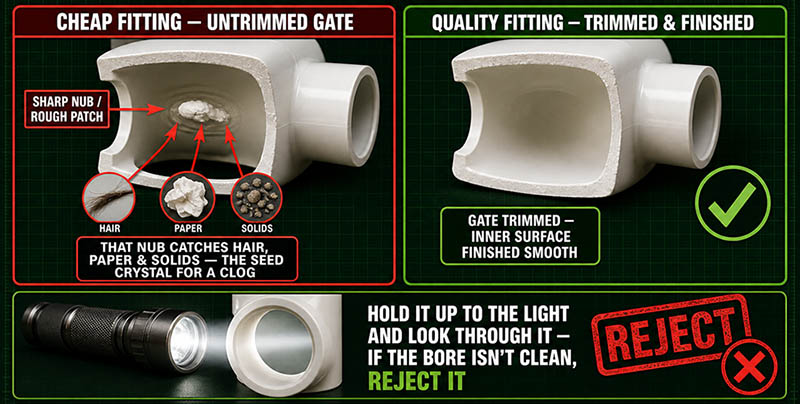 Comparison of high-quality and low-priced PVC pipe fittings