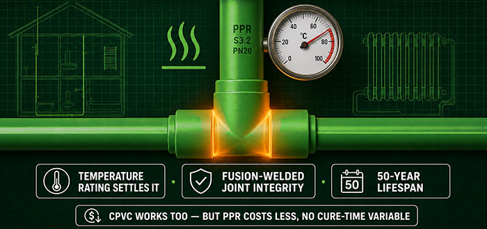 PPR HOT WATER PLUMBING