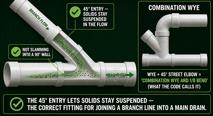 PVC DWV SANITARY Y-fittings