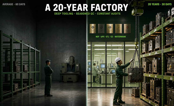 A plastic pipe factory with a 20-year history