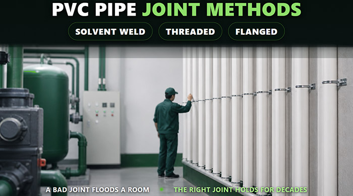 MÉTODOS DE JUNÇÃO DE TUBOS DE PVC