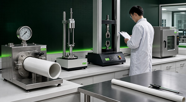 QC Laboratory of Plastic Pipe Factory