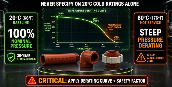 PPH PipeThe Temperature and Pressure Derating Reality