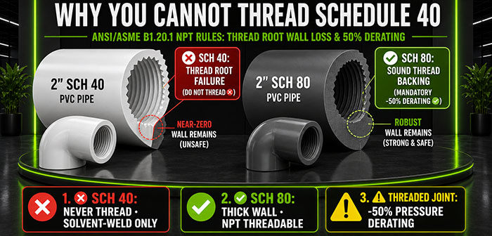 Why You Cannot Thread Schedule 40
